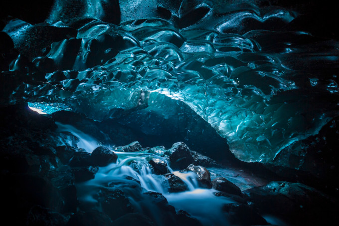 Glacial ice cave, Austur-Skaftafellssýsla, Iceland