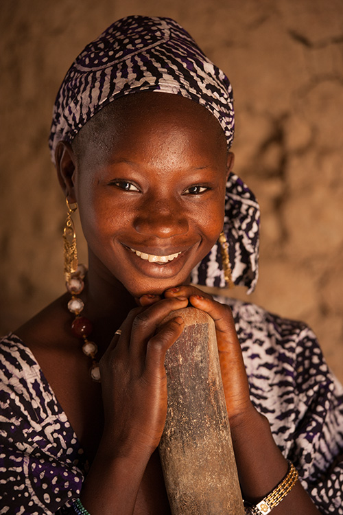 Smiling young woman, Mali